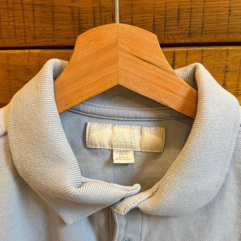Zara Boy’s Kids Sky Blue Polo Shirt